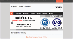 Desktop Screenshot of laptoponlinetraining.com