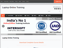 Tablet Screenshot of laptoponlinetraining.com